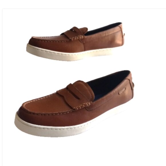 Cole Haan Nantucket Penny Loafer Men\'s 11 Brown Leather Slip On Shoe C38626 COA